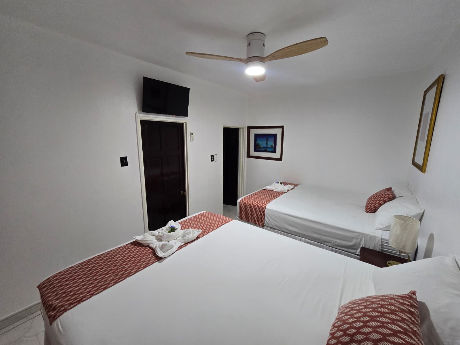 Second master suite with king-sized bed