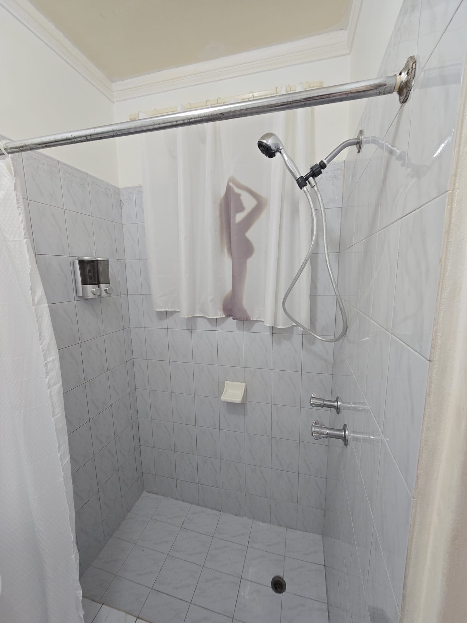 Frosted windows providing natural light and privacy